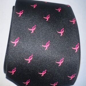 Knot for Hope‎ Pink Breast Cancer Awareness Ribbon Tie Black